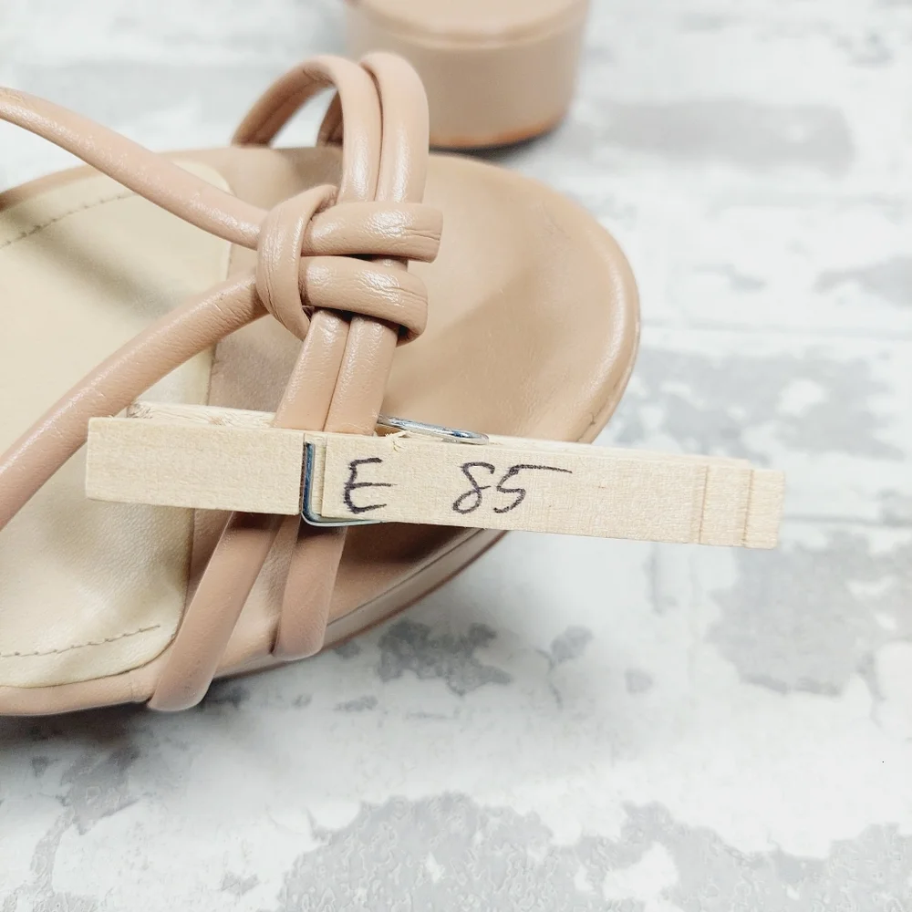 Women’s Chunky Platform Sandals in Nude